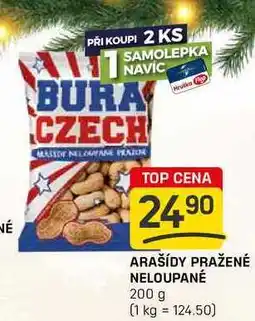 Flop ARAŠÍDY PRAŽENÉ NELOUPANÉ 200 g nabídka