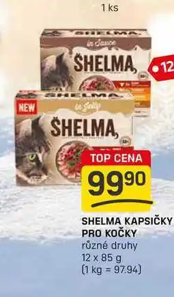 Flop SHELMA KAPSIČKY PRO KOČKY různé druhy 12 x 85 g nabídka