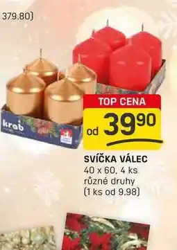 Flop SVÍČKA VÁLEC 40 x 60, 4 ks různé druhy nabídka