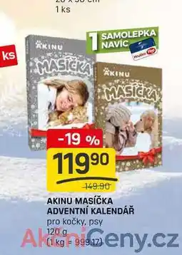 Flop AKINU MASÍČKA ADVENTNÍ KALENDÁŘ pro kočky, psy 120g nabídka