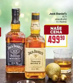 Billa Jack Daniel's 0,7l nabídka