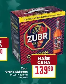 Billa Zubr Grand Oktagon 8x 0,5l nabídka