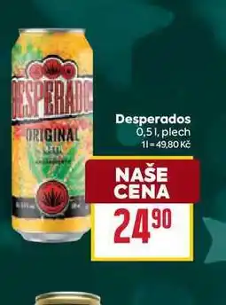 Billa Desperados 0,51, plech nabídka