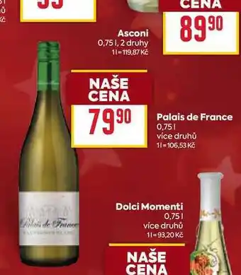 Billa Palais de France 0,75l nabídka