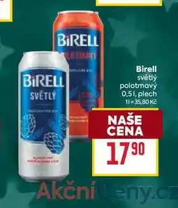 Billa Birell světlý polotmavý 0,51, plech nabídka