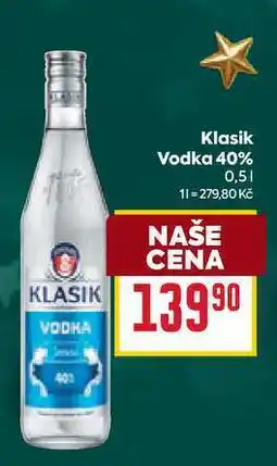 Billa Klasik Vodka 40% 0,5l nabídka