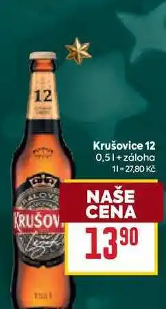 Billa Krušovice 12 0,5l nabídka