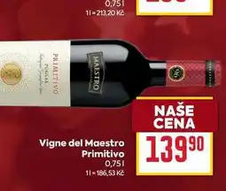 Billa Vigne del Maestro Primitivo 0,75l nabídka