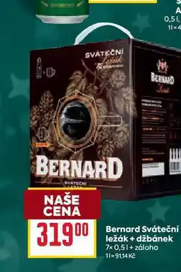 Billa Bernard Sváteční ležák + džbánek 7x0,5l nabídka