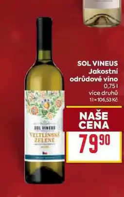 Billa Jakostní odrůdové víno 0,75l nabídka