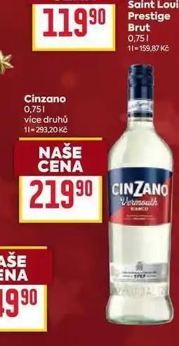 Billa Cinzano 0,75l nabídka