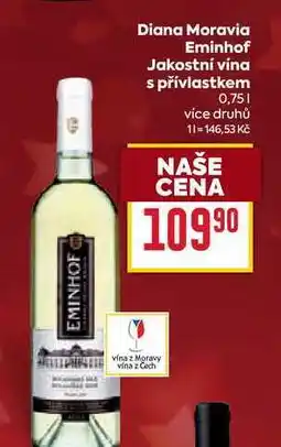Billa Diana Moravia Eminhof Jakostní vína s přívlastkem 0,75l nabídka