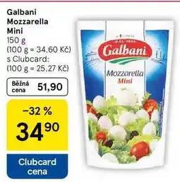 Tesco Galbani Mozzarella Mini, 150 g nabídka