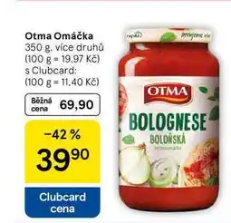 Tesco Otma Omáčka, 350 g, více druhů nabídka