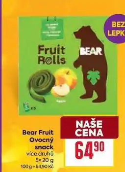 Billa Bear Fruit Ovocný snack vice druhů 5x 20 g nabídka