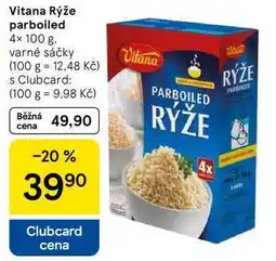 Tesco Vitana Rýže parboiled, 4× 100 g nabídka