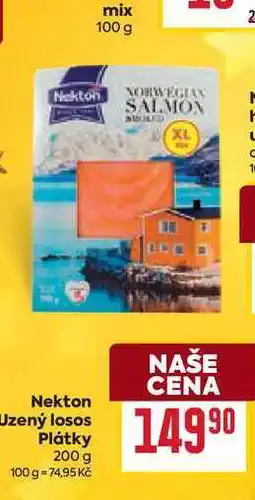 Billa Nekton Uzený losos Plátky 200 g nabídka