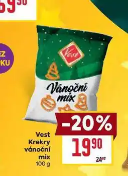 Billa Vest Krekry vánoční mix 100 g nabídka