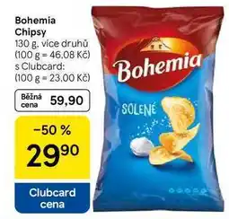 Tesco Bohemia Chipsy, 130 g, více druhů nabídka