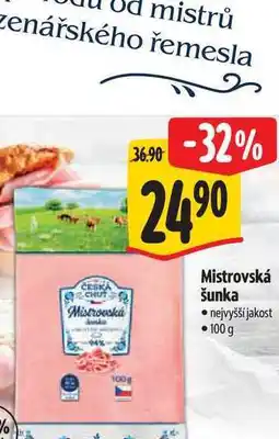 Albert Mistrovská šunka 100 g nabídka