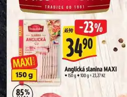 Albert Anglická slanina MAXI 150 g nabídka
