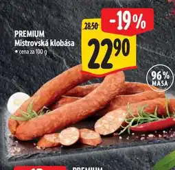 Albert PREMIUM Mistrovská klobása 100 g nabídka