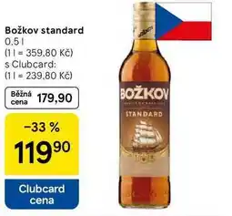 Tesco Božkov standard, 0.5 l nabídka