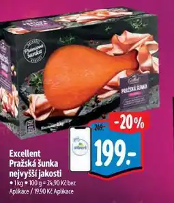 Albert Excellent Pražská šunka nejvyšší jakosti 1kg nabídka