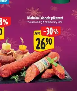Albert Klobása Lángolt pikantní 100 g nabídka