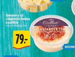 Albert Smetanový sýr s cibulovým chutney a pažitkou 125 g nabídka