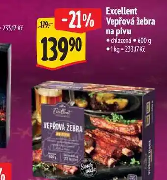 Excellent Vepřová žebra na pivu 600 g