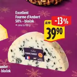 Albert Excellent Fourme d'Ambert 50% - bloček 100 g nabídka