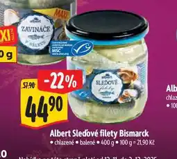 Albert lbert Sledové filety Bismarck 400 g nabídka