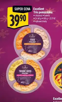 Albert Excellent Trio pomazánka 3x60 g nabídka