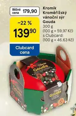 Tesco Kromik Kroměřížský vánoční sýr Gouda, 300 g nabídka