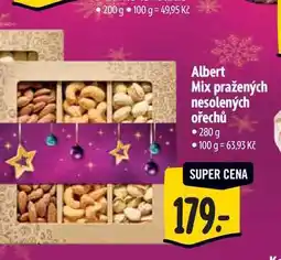 Albert Albert Mix pražených nesolených ořechů 280 g nabídka