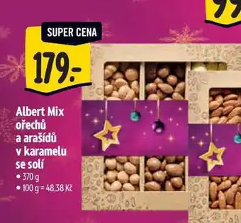 Albert Albert Mix ořechů a arašídů v karamelu se solí 370 g nabídka