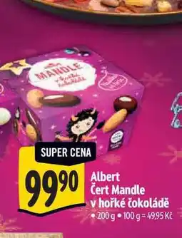 Albert Albert Čert Mandle v hořké čokoládě 200 g nabídka