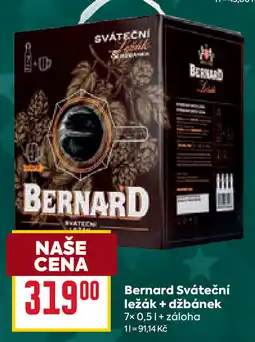 Billa Bernard Sváteční ležák + džbánek nabídka