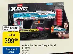 Tesco X-Shot Pro Series Furry X Zbraň 40 střel. dostřel až 43 m nabídka