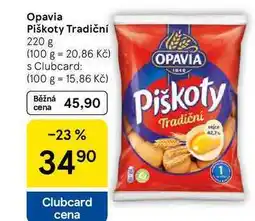 Tesco Opavia Piškoty Tradiční, 220 g nabídka