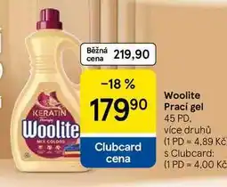 Tesco Woolite Prací gel, 45 PD, více druhů nabídka