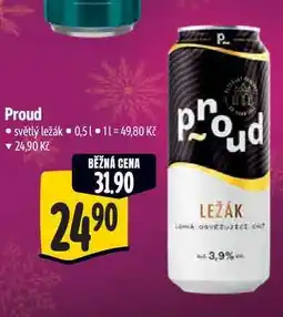 Albert Proud světlý ležák 0,51 nabídka