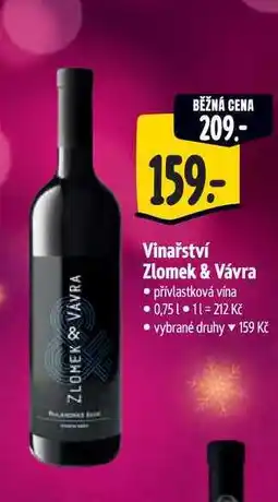 Albert Vinařství Zlomek & Vávra 0,75 l nabídka
