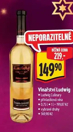 Albert Vinařství Ludwig 0,75 l nabídka