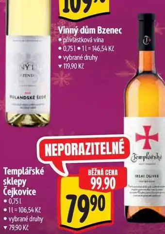 Albert Templářské sklepy Čejkovice 0,75 l nabídka