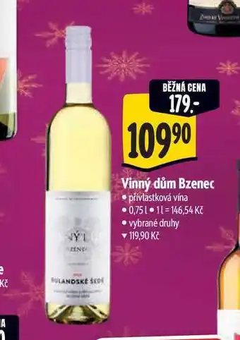 Albert Vinný dům Bzenec 0,75 l nabídka