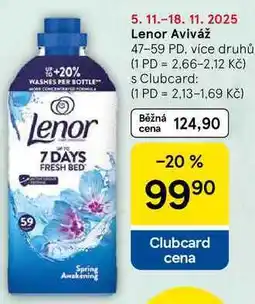 Tesco Lenor Aviváž, 47-59 PD, více druhů nabídka