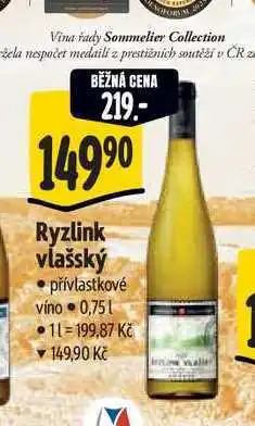 Albert Ryzlink vlašský 0,75 l nabídka