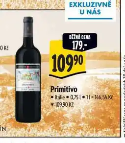 Albert Primitivo 0,75 l nabídka